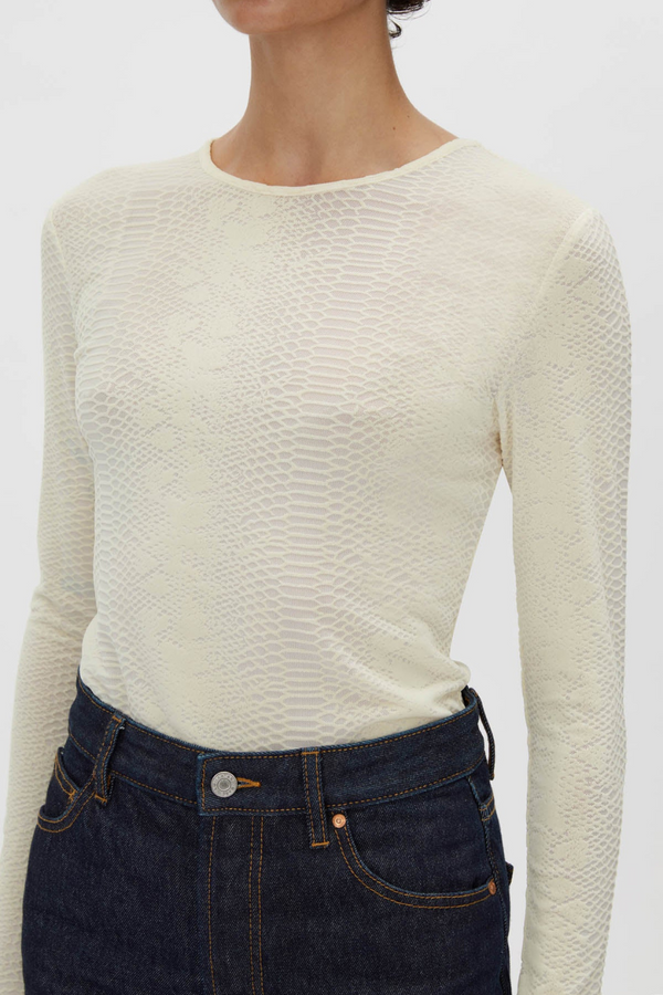 Figue Long Sleeve Top Ivory