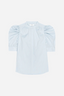 The Gathered Top Light Chambray Multi