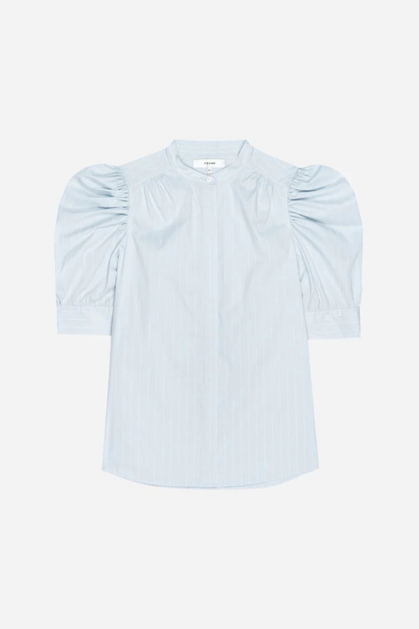 The Gathered Top Light Chambray Multi