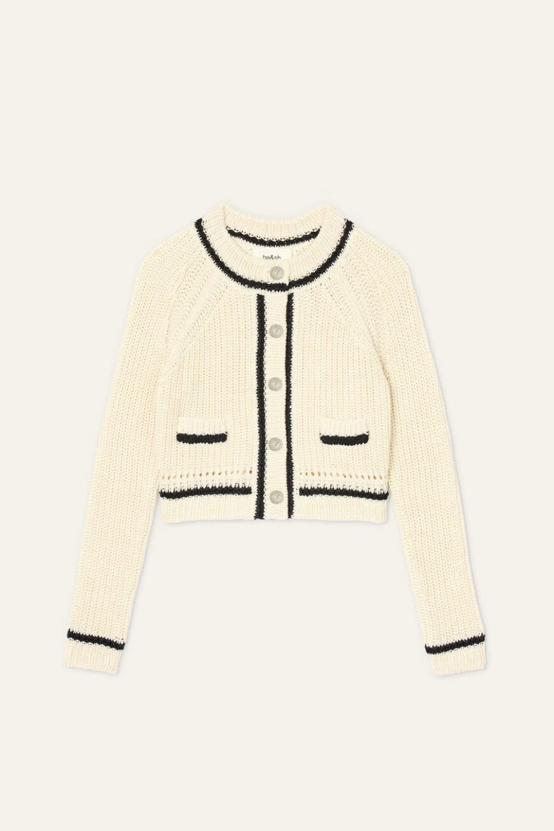 Beatrice Knit Cardigan Ecru