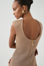 Breeze Knit Mini Dress Rose Gold