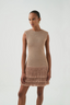 Breeze Knit Mini Dress Rose Gold
