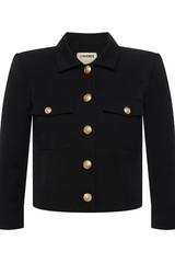 Kumi Cropped Jacket Black