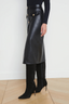 Milann Vegan Leather Skirt Black