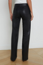 Clayton Coated Wide Leg Jean Noir