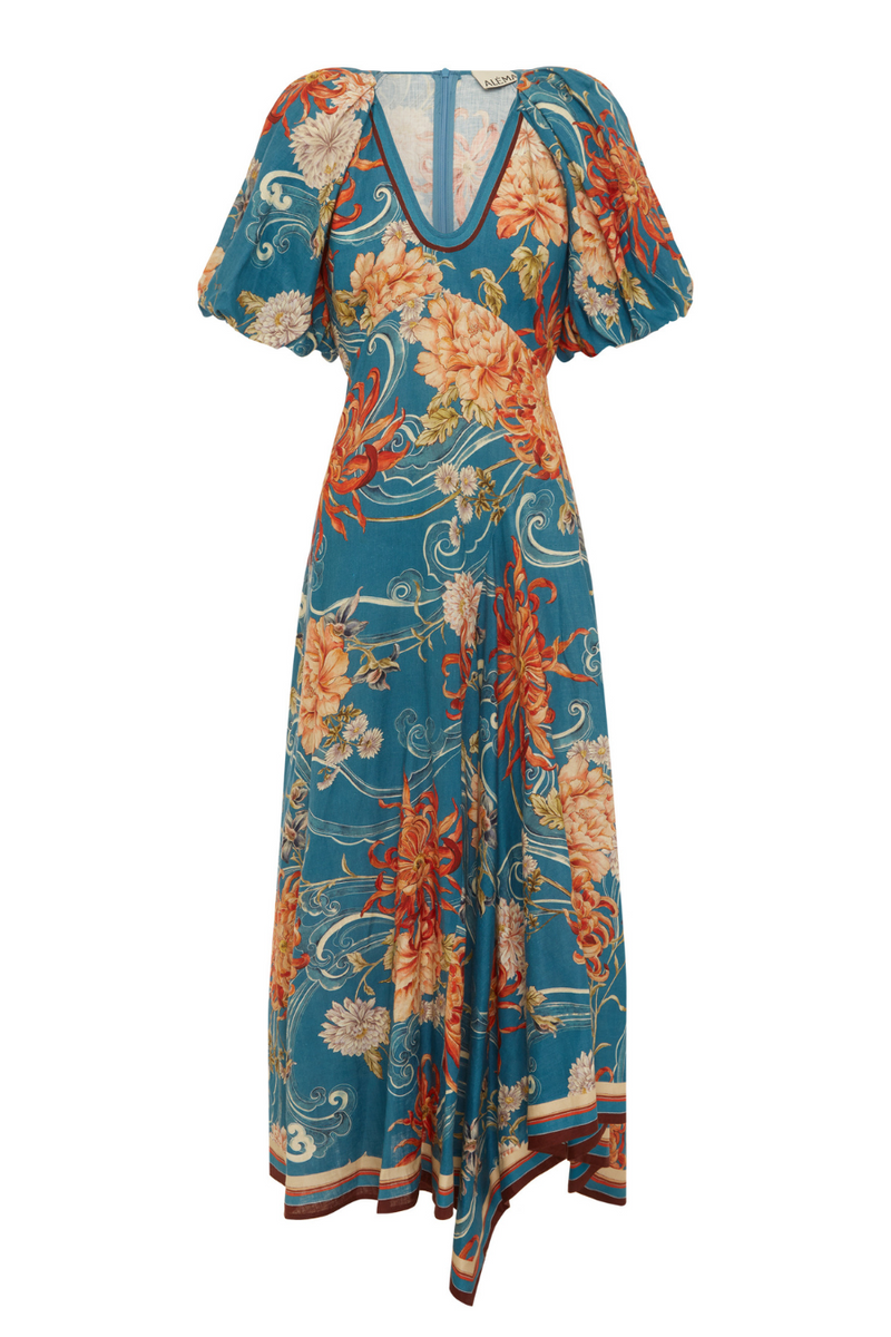 Fletcher Midi Dress Blue