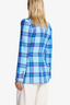 Patch Pocket Birkin Blazer Capri Blue Plaid