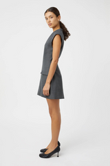 Seidler Mini Dress Dark Charcoal
