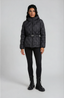 Belted Black Puffer Jacket