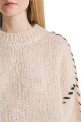 Catia Mohair Stitch Pullover Almond