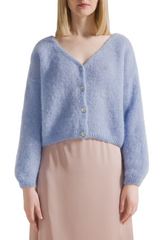 Cornelia Cropped Cardigan Light Blue