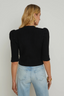 Delilah Cropped Cardigan Black/ Gold Knot