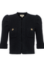 Delilah Cropped Cardigan Black/ Gold Knot
