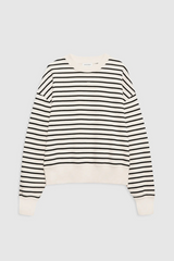 Dean Sweatshirt Black Stripe French Terry