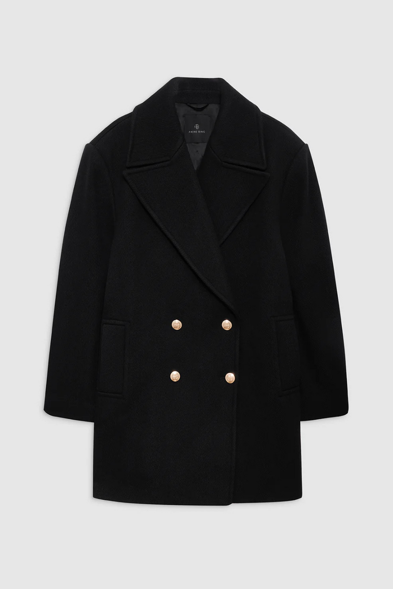 Glenn Peacoat Black