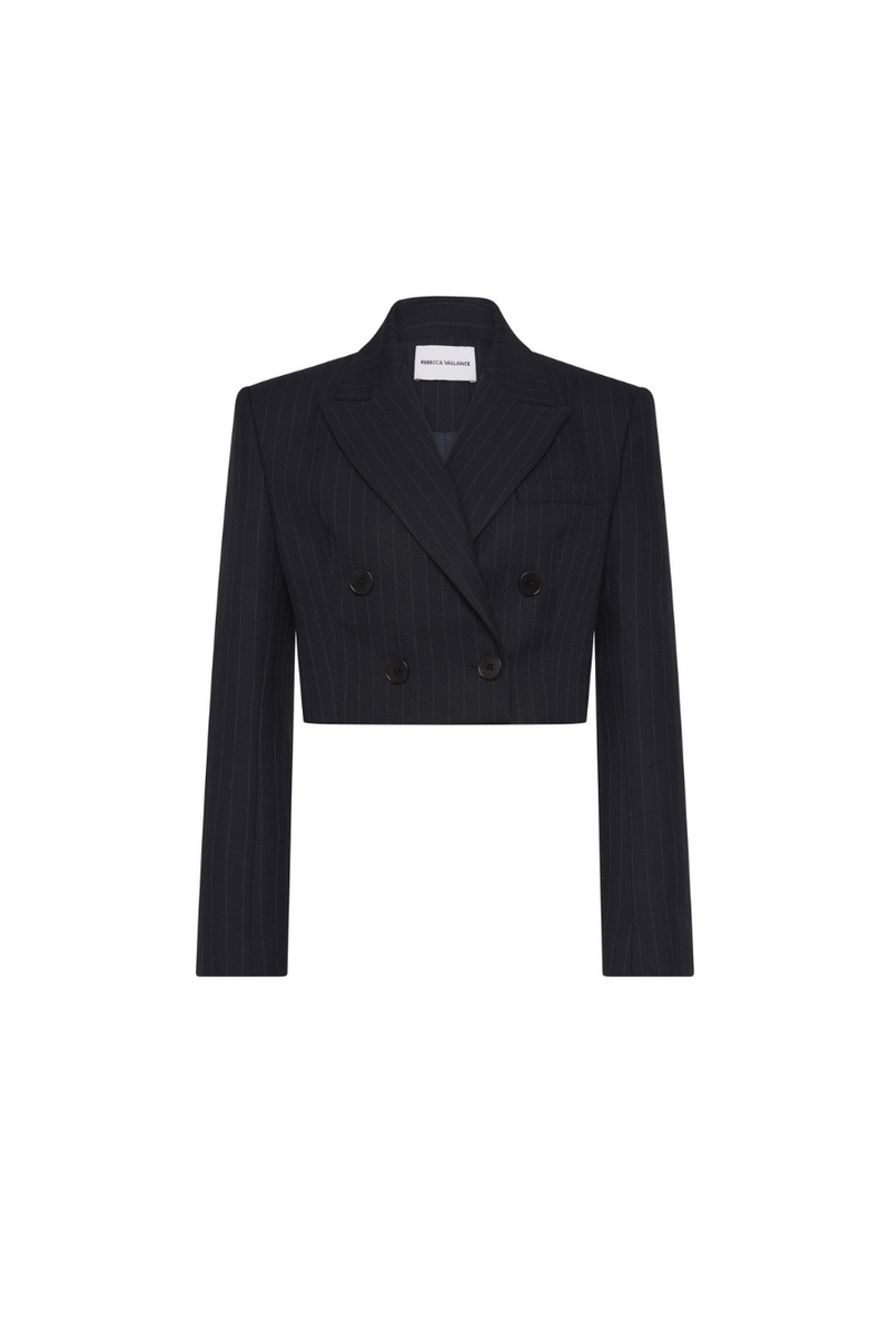 Maxwell Crop Blazer Navy