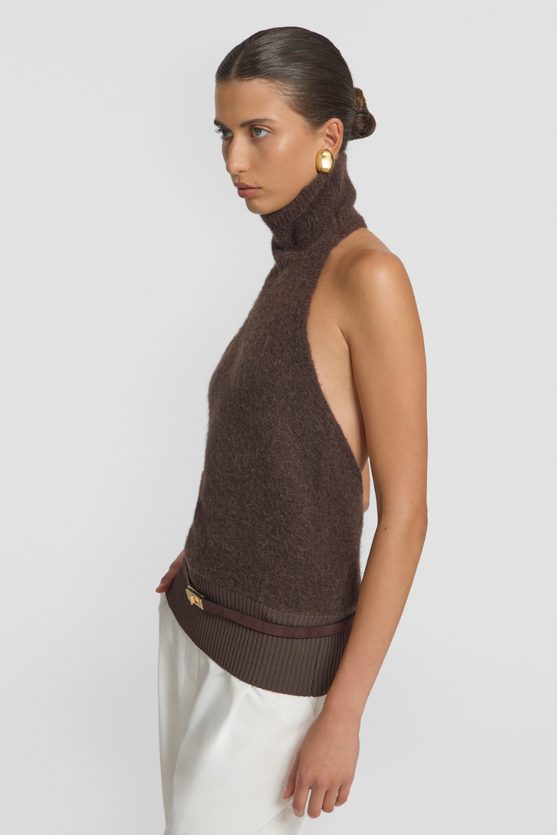 Alberta Knit Top Cocoa