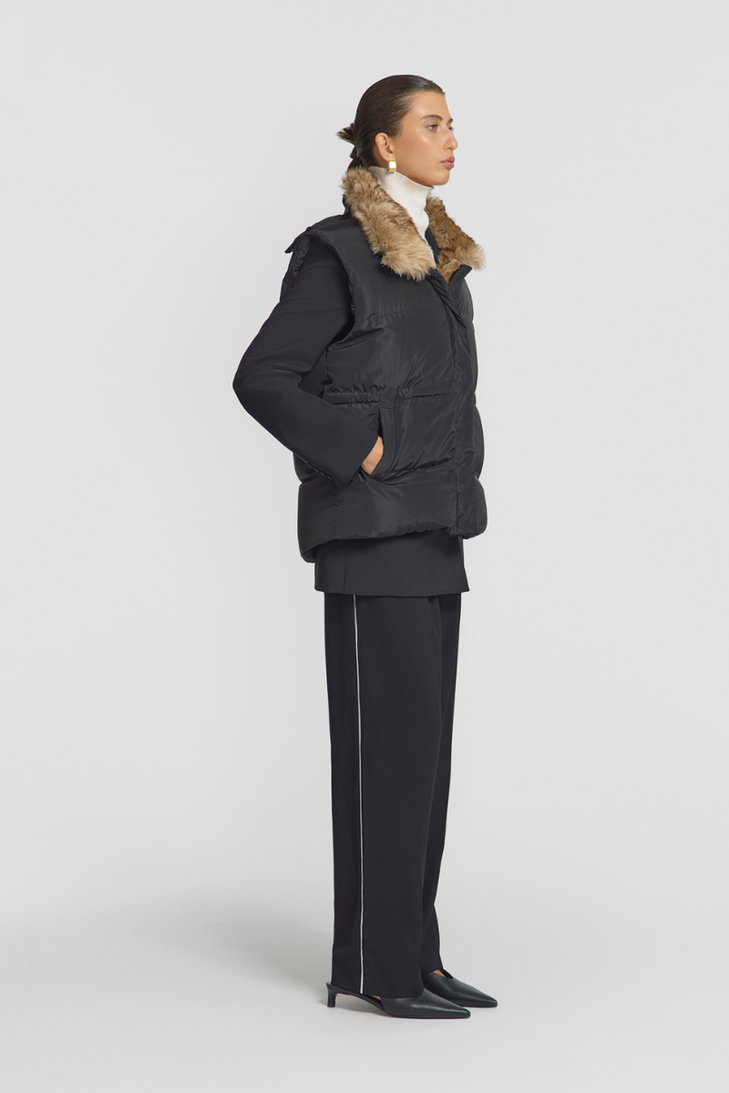 Morpheus Puffer Vest Black