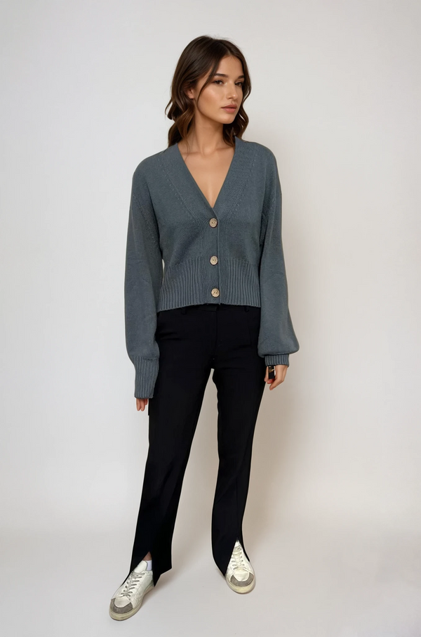 Bec Cashmere Knit Cardigan Castle Rock