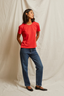 Harley Cotton Boxy Crew Tee Poppy Red