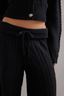 Cable Knit Pant Black