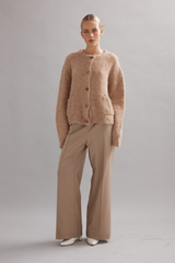 Alfie Cardigan Tan