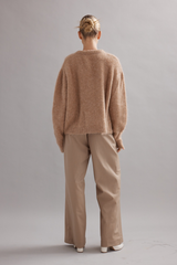 Alfie Cardigan Tan