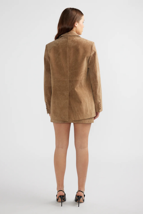 Ana Suede Blazer Toffee