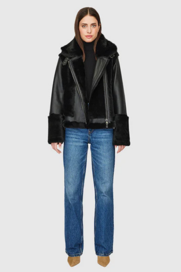 Soul Shearling Jacket Jet