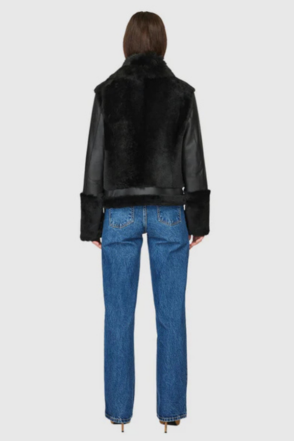 Soul Shearling Jacket Jet