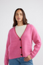 Noah Knit Cardigan Pink Punch