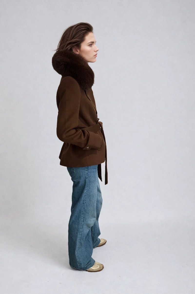 Claire Cashmere Coat Tobacco