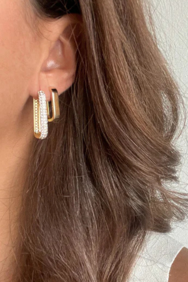 Modular Drop Hoops Gold