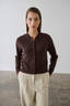Boxy Cashmere Cardigan Chocolate