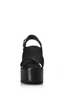 Ophelia Wedge Black / Black Leather