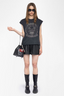 Cloe Skull Strass T-Shirt Black