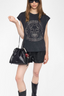 Cloe Skull Strass T-Shirt Black