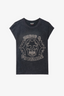 Cloe Skull Strass T-Shirt Black