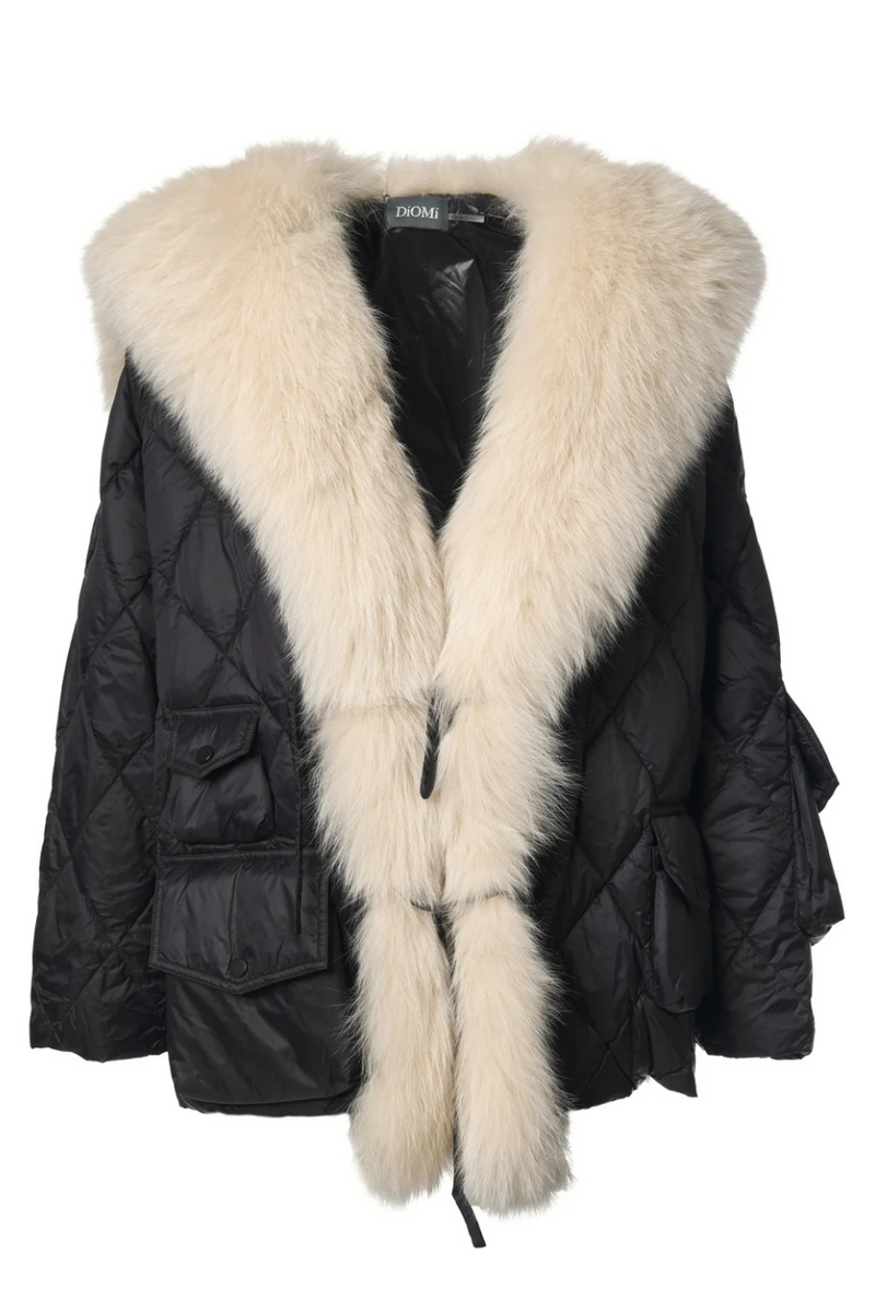 Short Tick Tock Jacket Black/Cream