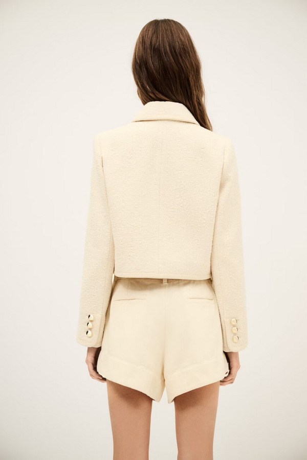 Meiradith Cropped Jacket Ecru