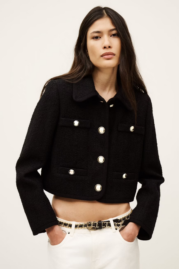 Meiradith Cropped Jacket Noir