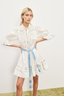 Giulia Embroidered Mini Dress Cream