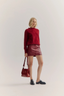 Adele Cashmere Crew Neck Knit Merlot