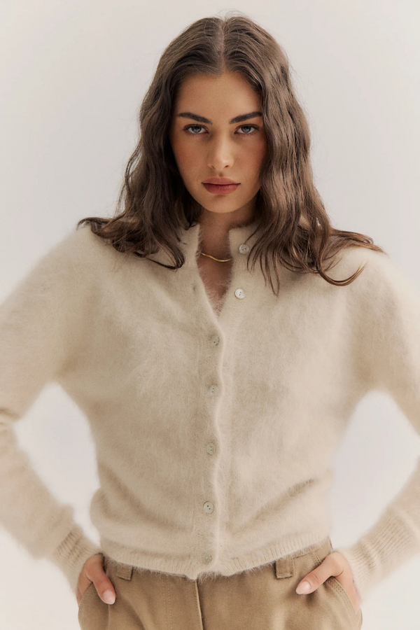Bella Cashmere Cardigan Oatmeal