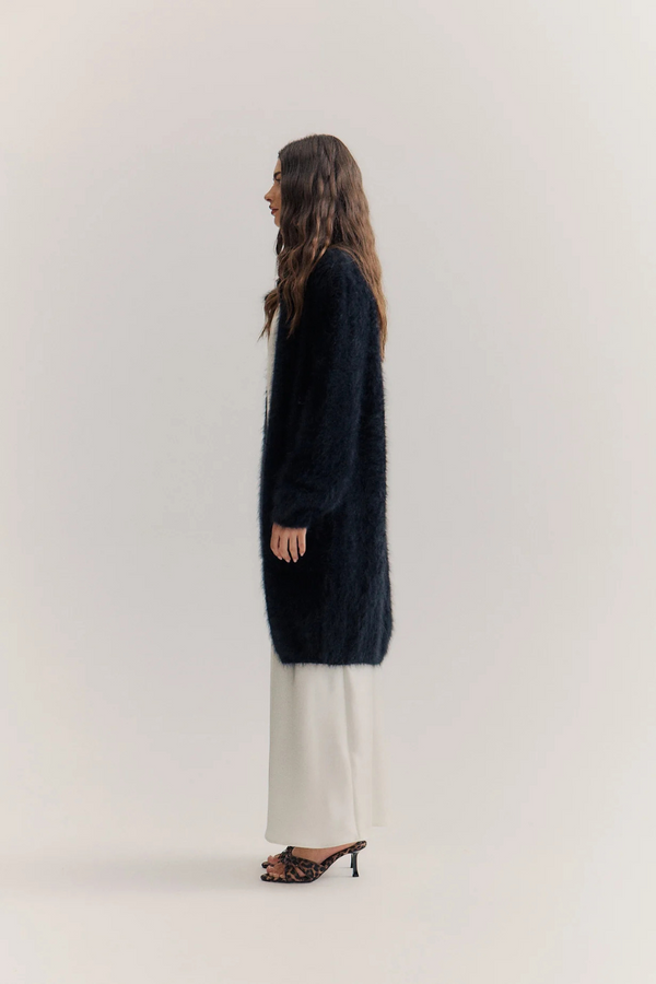 Sophia Open Cashmere Cardigan Black