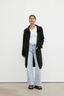 Sophia Open Cashmere Cardigan Black