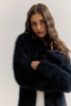 Sophia Open Cashmere Cardigan Black