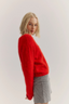 Stella Cashmere Boat Neck Knit Flame