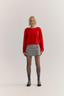 Stella Cashmere Boat Neck Knit Flame