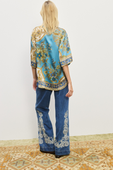 Cassie Silk Shirt Blue